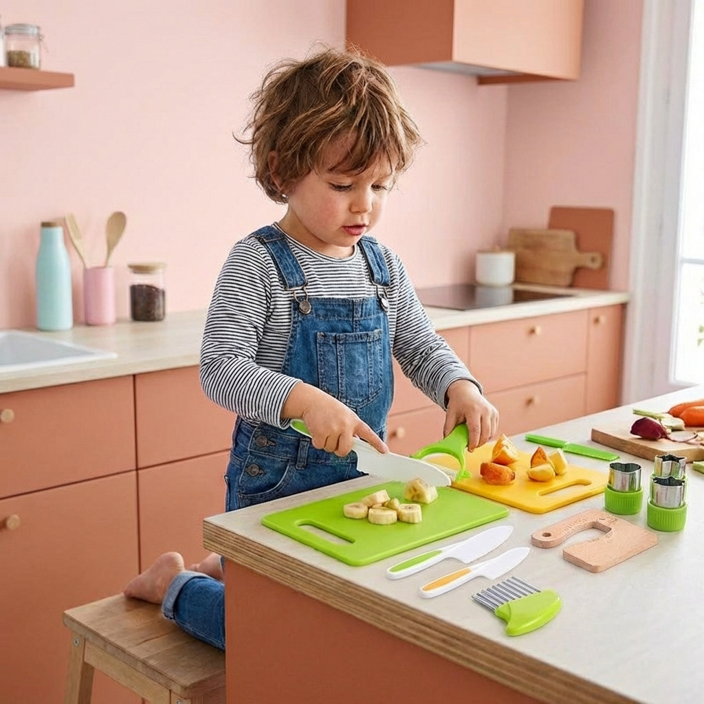 Set de Cuisine Sûr - pour les Petits Cuisiniers Gourmets