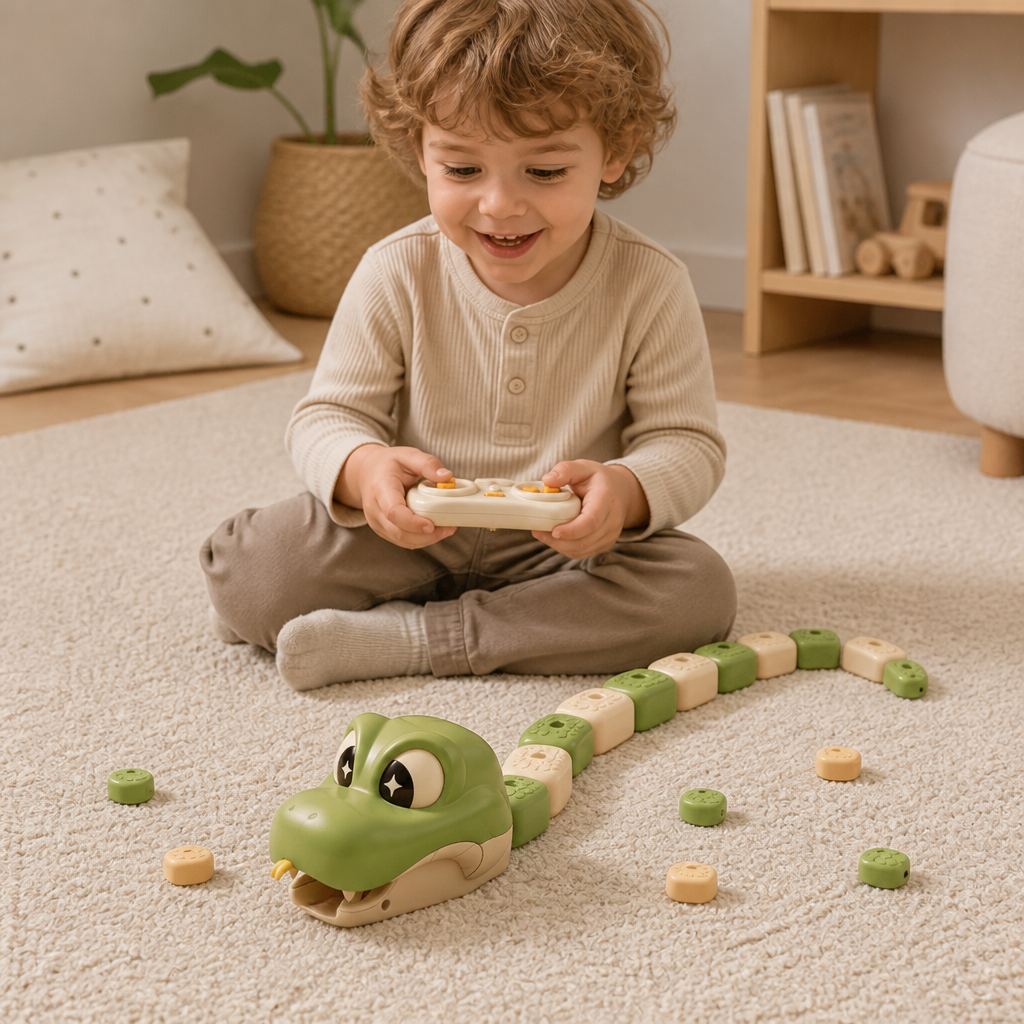 Serpent RC Interactive STEM Qui Grandit – Mange Des Blocs Et Devient Plus Long