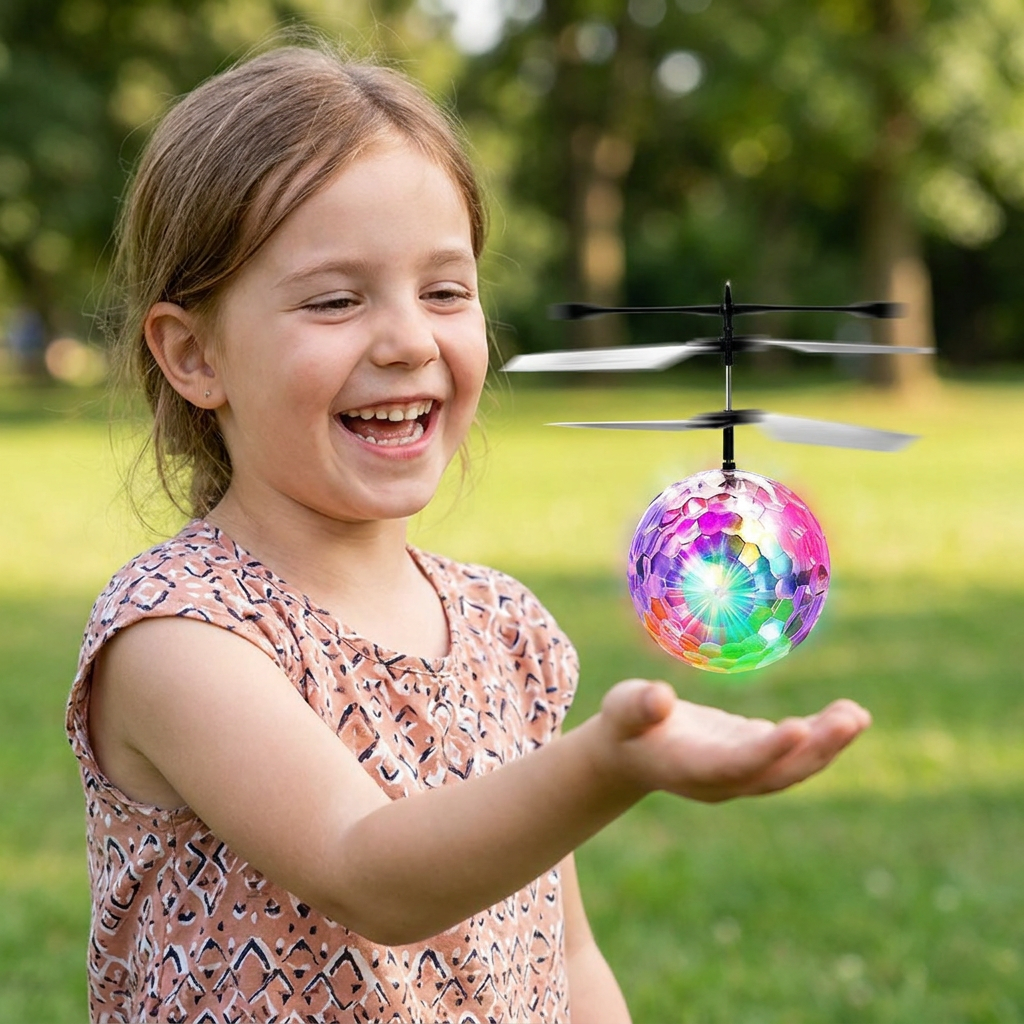Boule Volante LED À Contrôle Manuel Pour Enfants