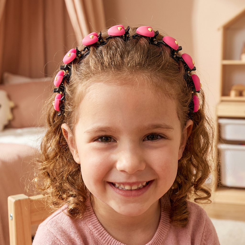 Jolis Barrettes & Bandeaux Pour Filles Avec Breloques Fleurs, Fraises & Arc-en-Ciel
