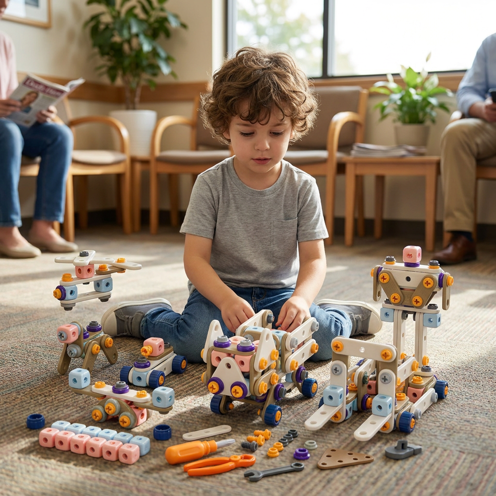 Kit de Bricolage pour Enfants avec Perceuse Électrique – Jeu de Construction STEM