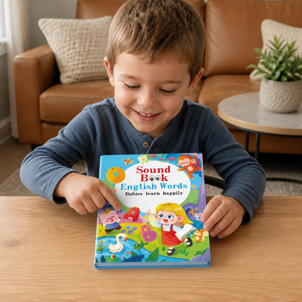 Livre Sonore Interactif d'Anglais pour Enfants – Touchez et Écoutez – Apprentissage Précoce Facile et Amusant
