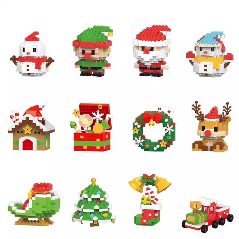 Figurines de Noël créatives en briques – amusement pour toute la famille
