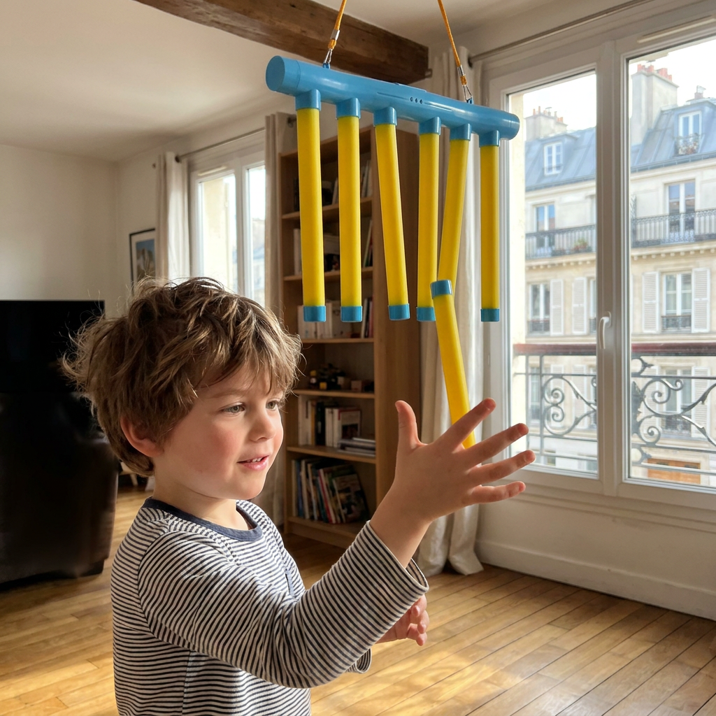 Jeu de réflexes avec bâtonnets tombants – Jouet de coordination œil-main