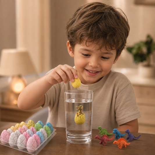 Kit d’œufs de dinosaures à faire éclore – Œufs qui grandissent dans l’eau avec dinosaures surprises