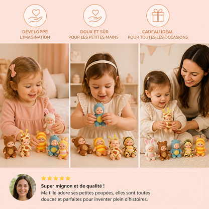 Coffret de mini poupées princesses des fées à habiller