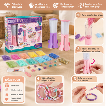 Kit DIY de création de bracelets en perles pour enfants