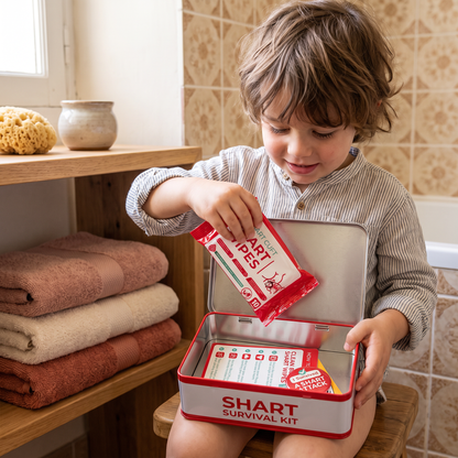Kit de survie Shart amusant – Coffret cadeau humoristique sur le thème du caca