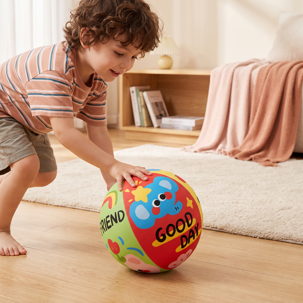 Balle de jeu d’intérieur douce et silencieuse pour enfants