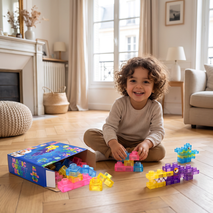 Blocs de Construction Squishy Gélatineux, Sûrs et Souples pour Enfants