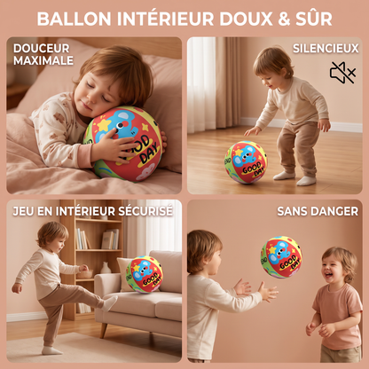 Balle de jeu d’intérieur douce et silencieuse pour enfants