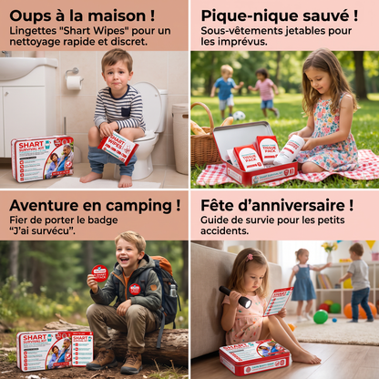 Kit de survie Shart amusant – Coffret cadeau humoristique sur le thème du caca