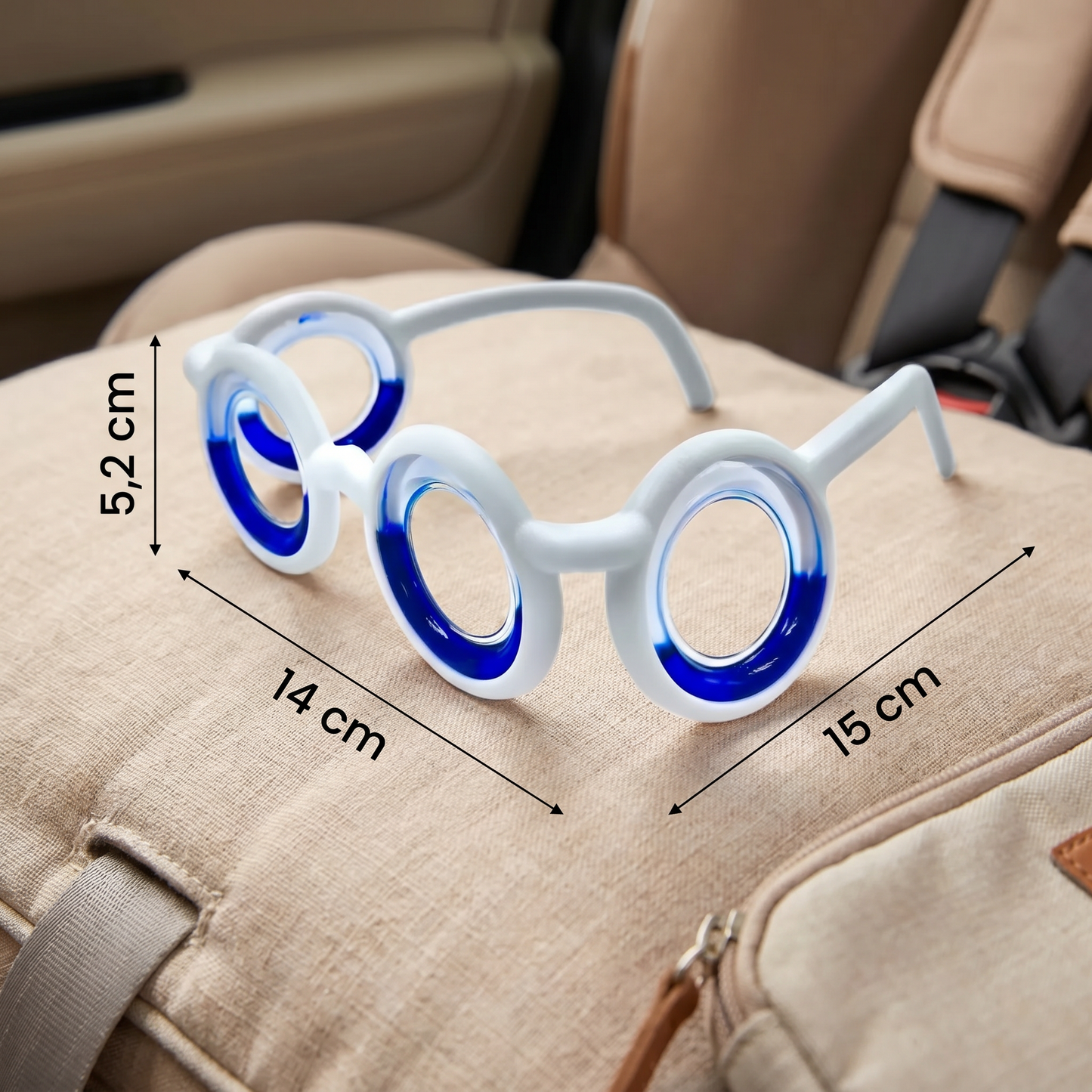 Lunettes Anti-Mal des Transports pour Enfants – Soulagement Ultra-Léger contre les Nausées en Voyage