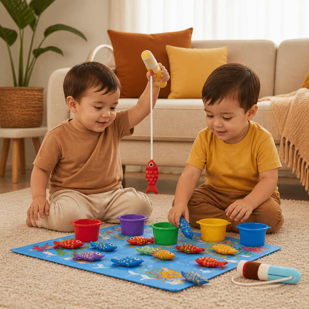 Montessori Peluche Bassin à Poissons Jouets D' Enfant