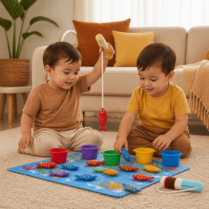 Montessori Peluche Bassin à Poissons Jouets D' Enfant