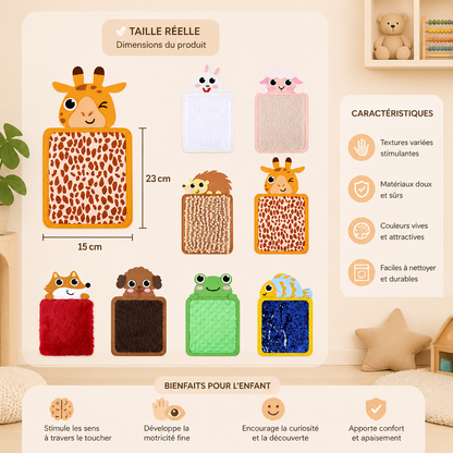 Coussins Sensoriels Animaliers (Lot de 8)