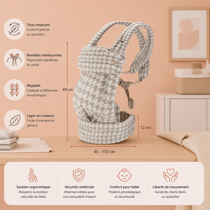 Porte-bébé ergonomique – Respirant et réglable