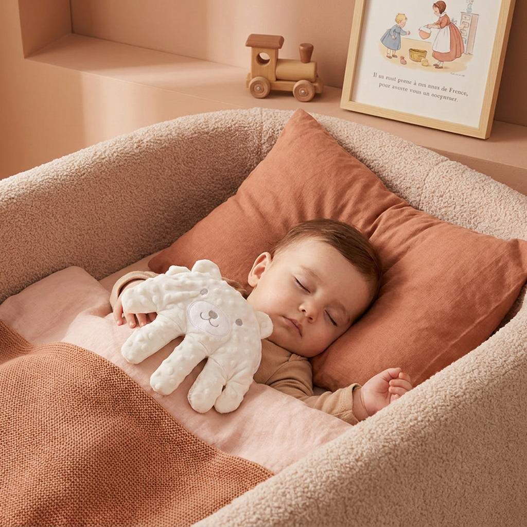 Aide au sommeil pour bébé avec fonction de tapotement doux – favorise un endormissement calme et autonome