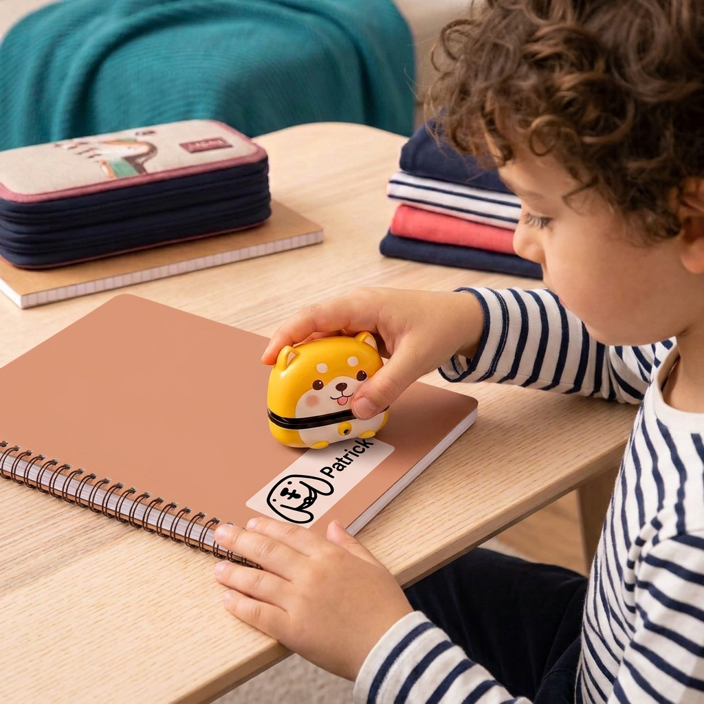 Tampon Nominal Permanent Personnalisé Pour Enfants Pour Vêtements Et Fournitures Scolaires