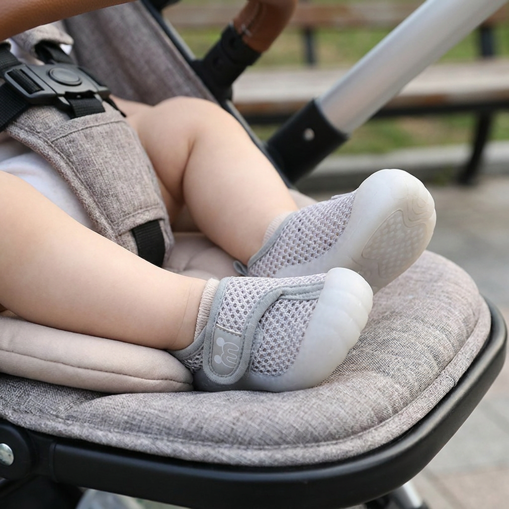 Chaussures confortables pour bébé avec semelles souples et antidérapantes