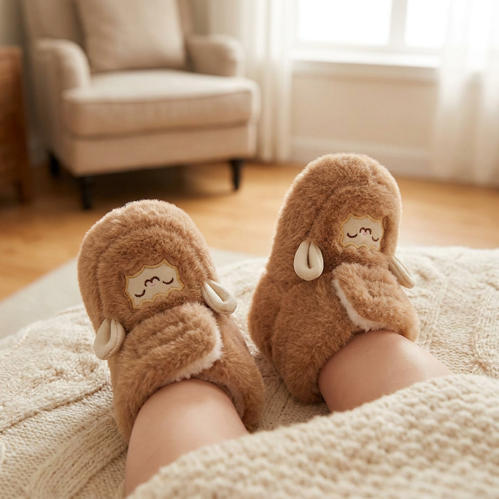 Chaussons Douillets et Chauds pour Bébé Doublés en Polaire avec Semelles Souples Antidérapantes