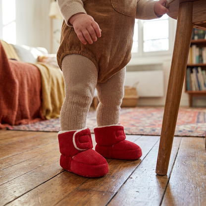 Chaussons Doux et Chauds pour Bébés avec Semelles Antidérapantes