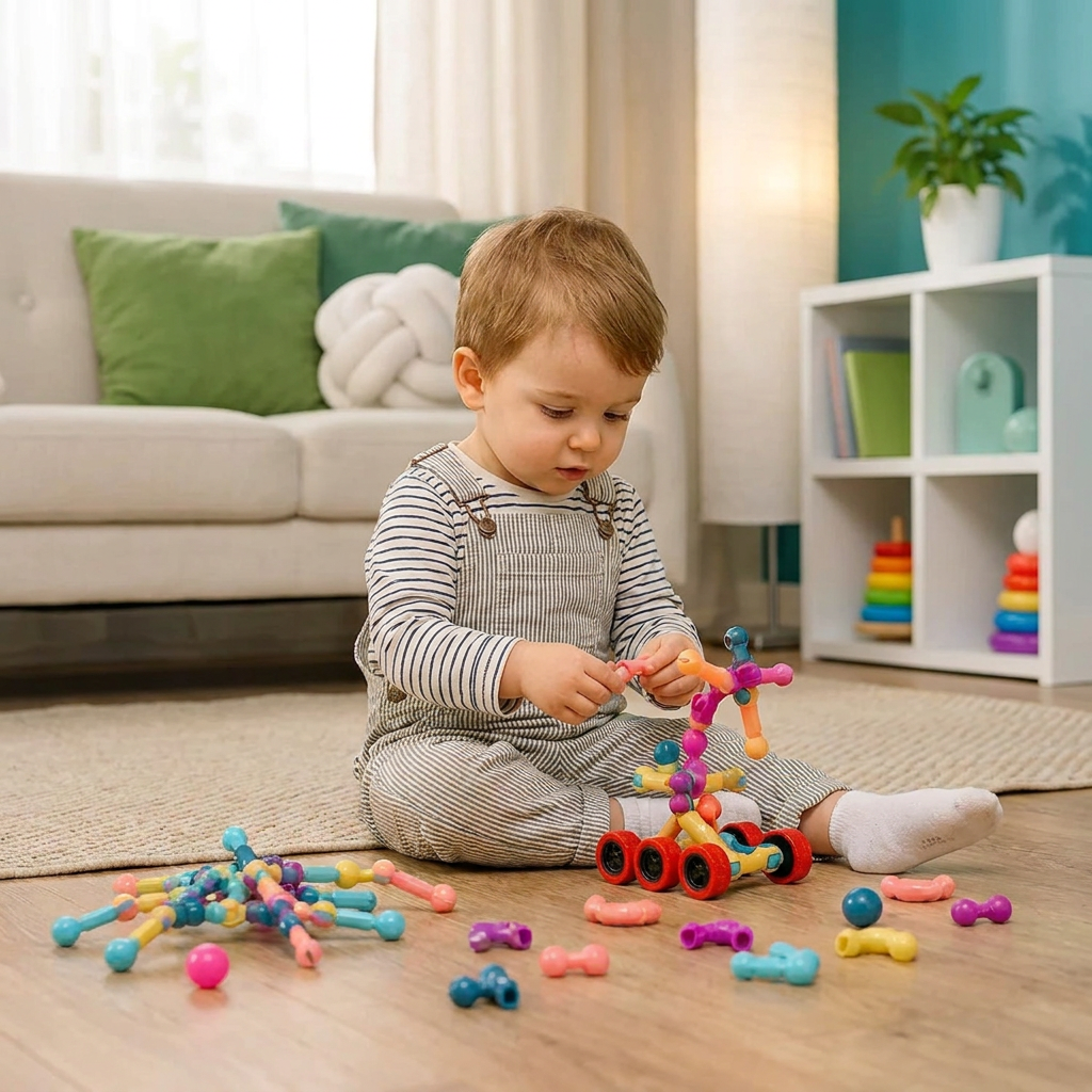 Set de Construction Éducatif DIY avec Articulations Mobiles