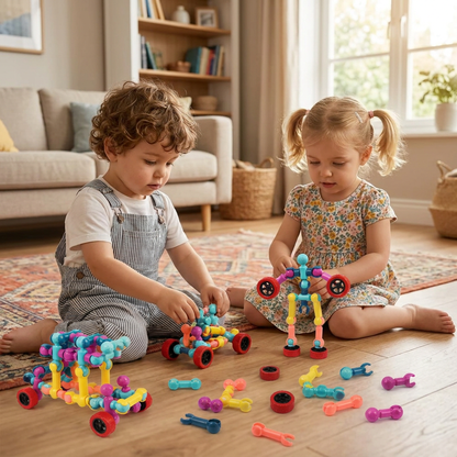 Set de Construction Éducatif DIY avec Articulations Mobiles
