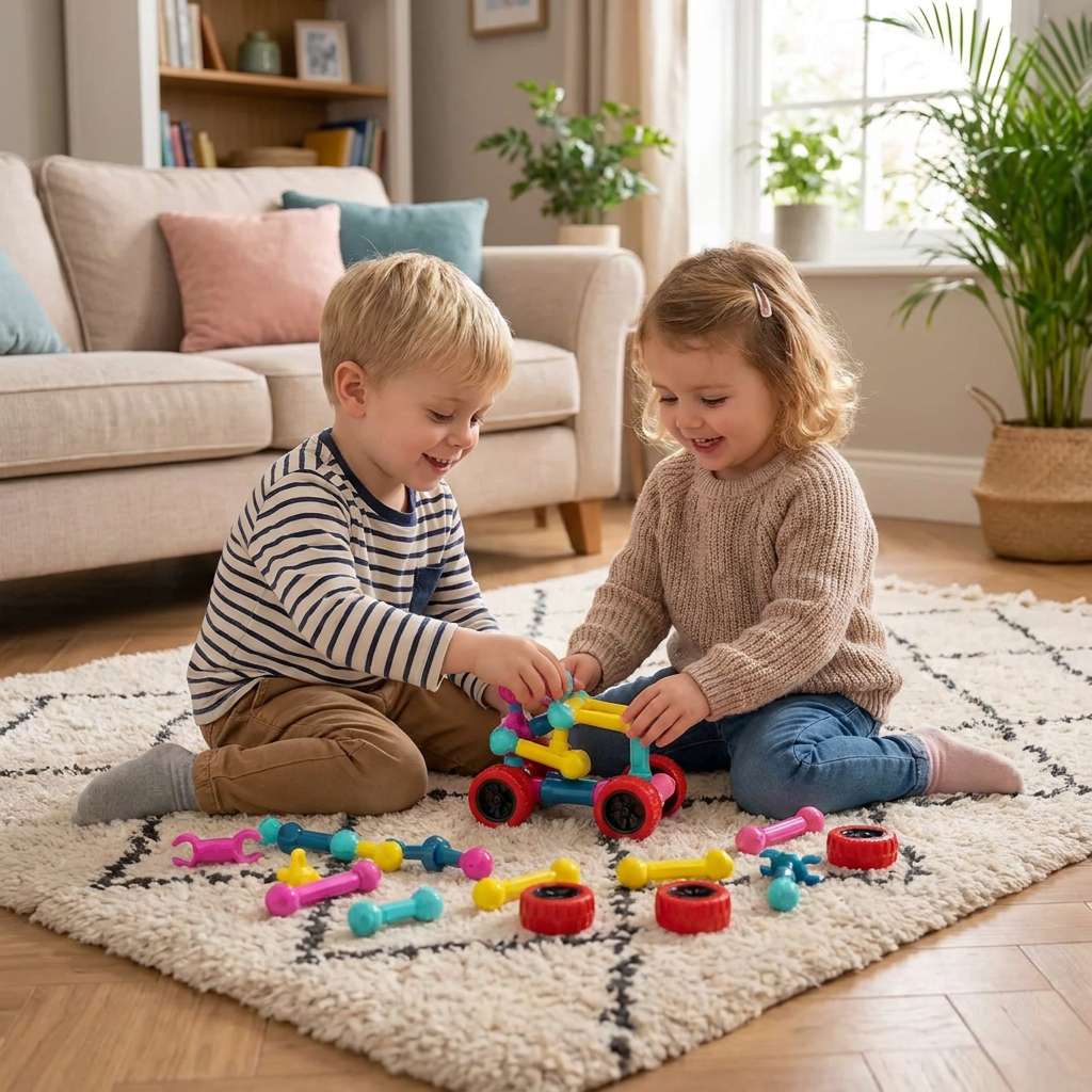 Set de Construction Éducatif DIY avec Articulations Mobiles
