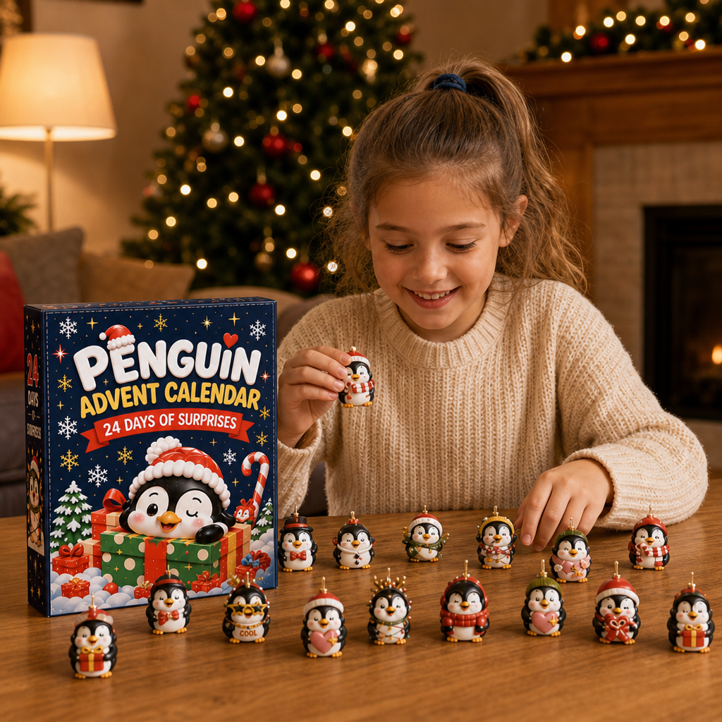 Calendrier De L’Avent Pingouins De 24 Jours