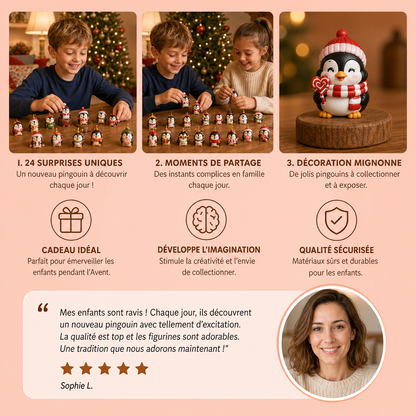 Calendrier De L’Avent Pingouins De 24 Jours