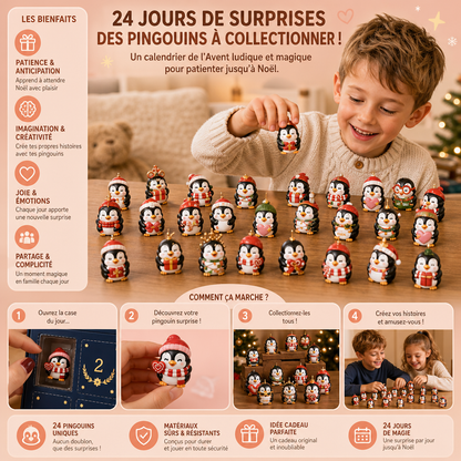 Calendrier De L’Avent Pingouins De 24 Jours