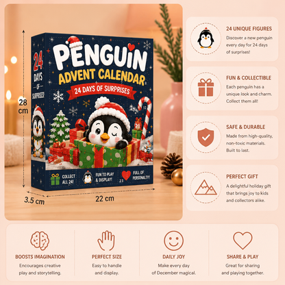 Calendrier De L’Avent Pingouins De 24 Jours