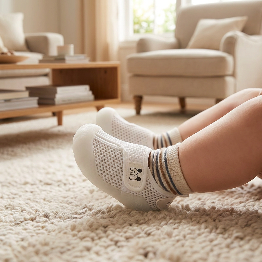 Chaussures confortables pour bébé avec semelles souples et antidérapantes