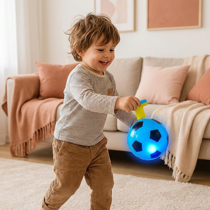 Toupie football lumineuse LED