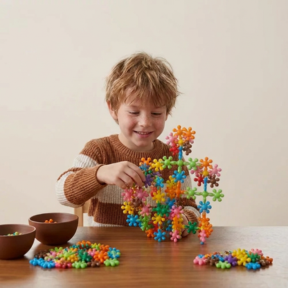 Ensemble de Blocs de Construction Montessori en Forme de Fleur de Prunier