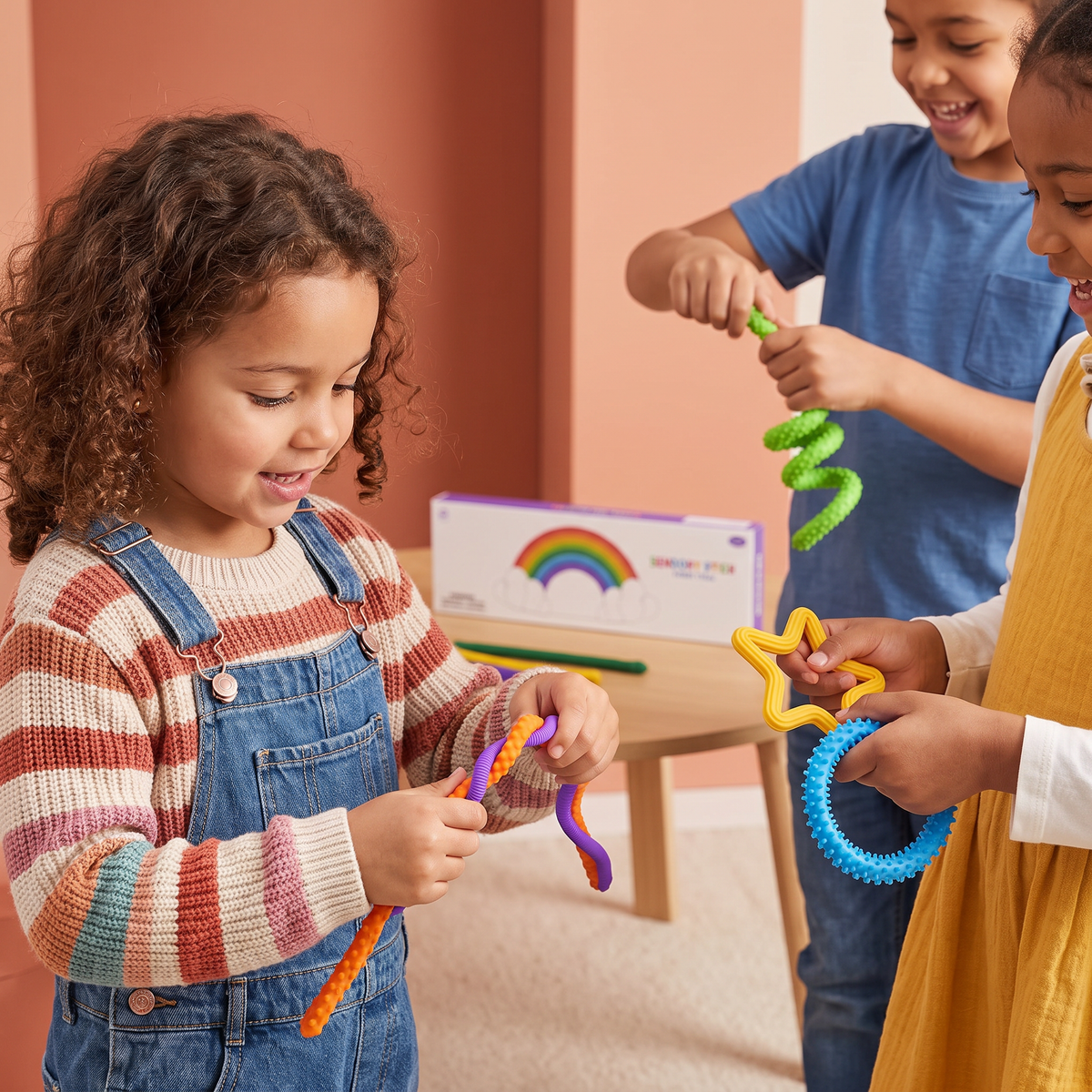 Bâtonnets Fidget Sensoriels – Jouets Torsadés Apaisants pour Soulager le Stress