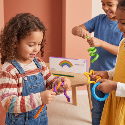 Bâtonnets Fidget Sensoriels – Jouets Torsadés Apaisants pour Soulager le Stress