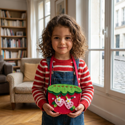 Kit de Couture DIY pour Fabriquer une Adorable Pochette en Feutre pour Enfants