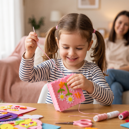 Kit de Couture DIY pour Fabriquer une Adorable Pochette en Feutre pour Enfants