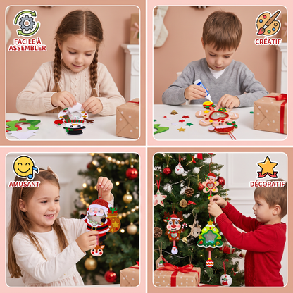 Kit DIY de Décoration de Noël Shaker pour Enfants