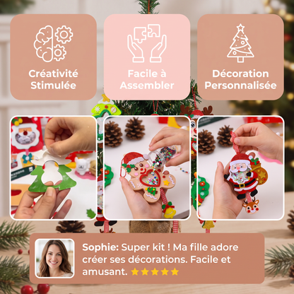 Kit DIY de Décoration de Noël Shaker pour Enfants