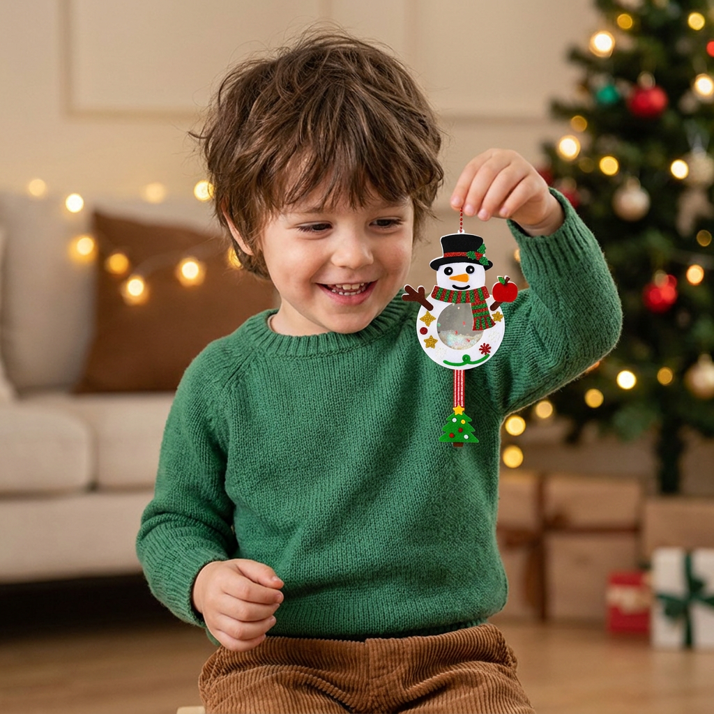 Kit DIY de Décoration de Noël Shaker pour Enfants