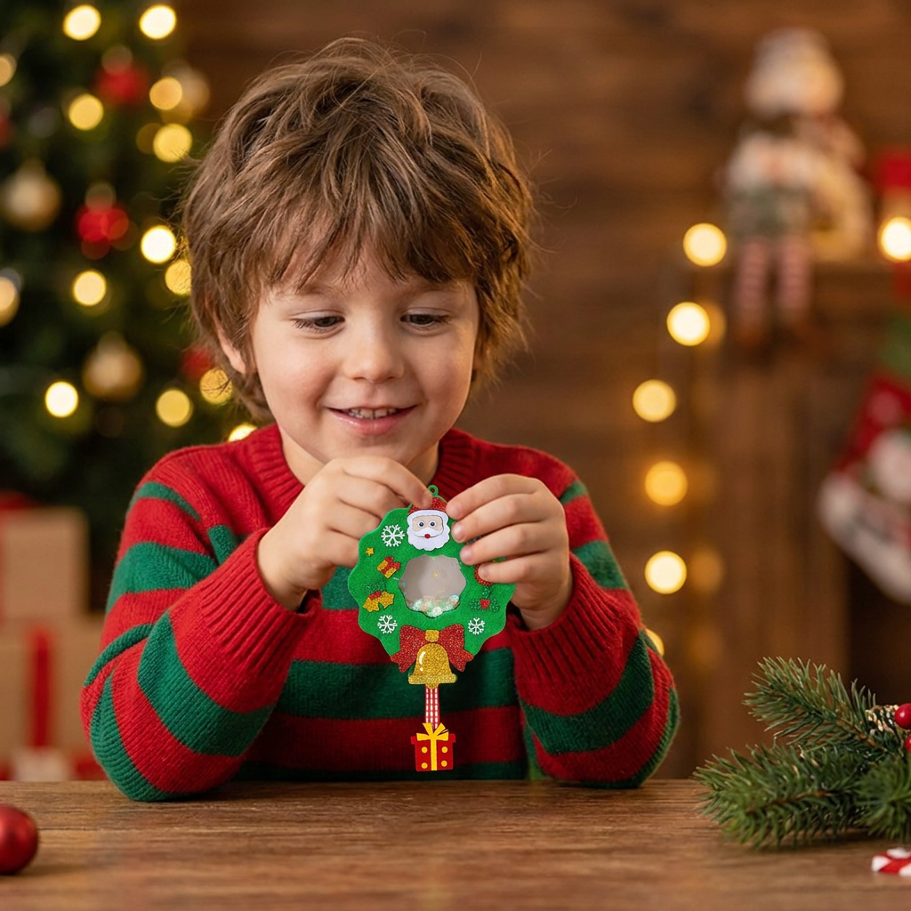 Kit DIY de Décoration de Noël Shaker pour Enfants