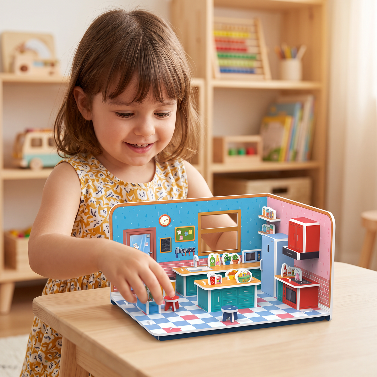Kit DIY 3D pour Construire une Salle de Jeux – Puzzle Éducatif et Kit de Loisirs Créatifs