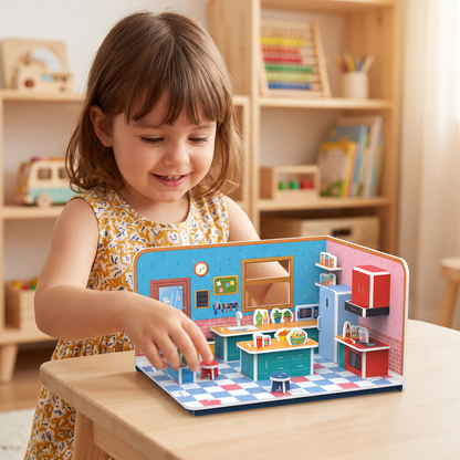 Kit DIY 3D pour Construire une Salle de Jeux – Puzzle Éducatif et Kit de Loisirs Créatifs