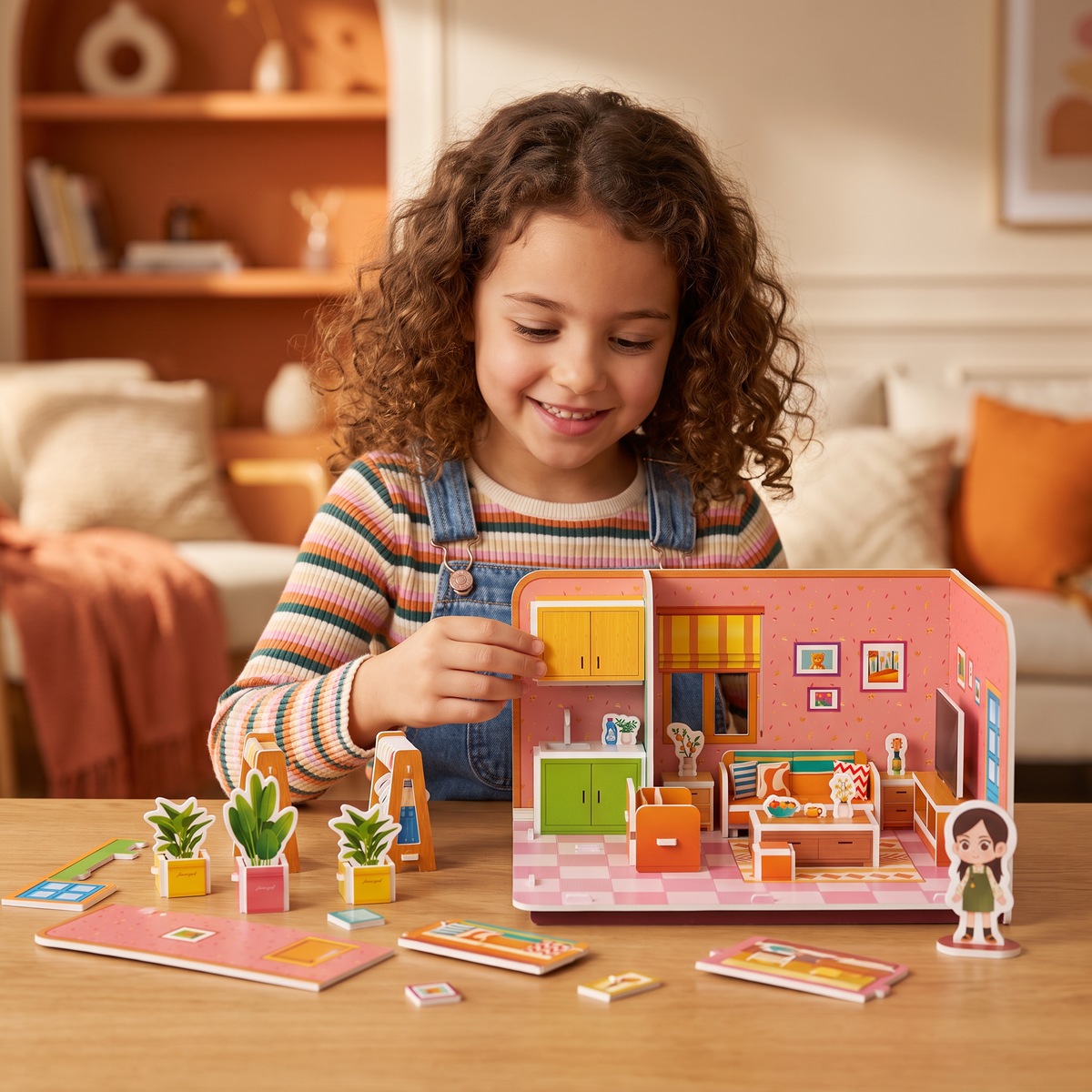Kit DIY 3D pour Construire une Salle de Jeux – Puzzle Éducatif et Kit de Loisirs Créatifs