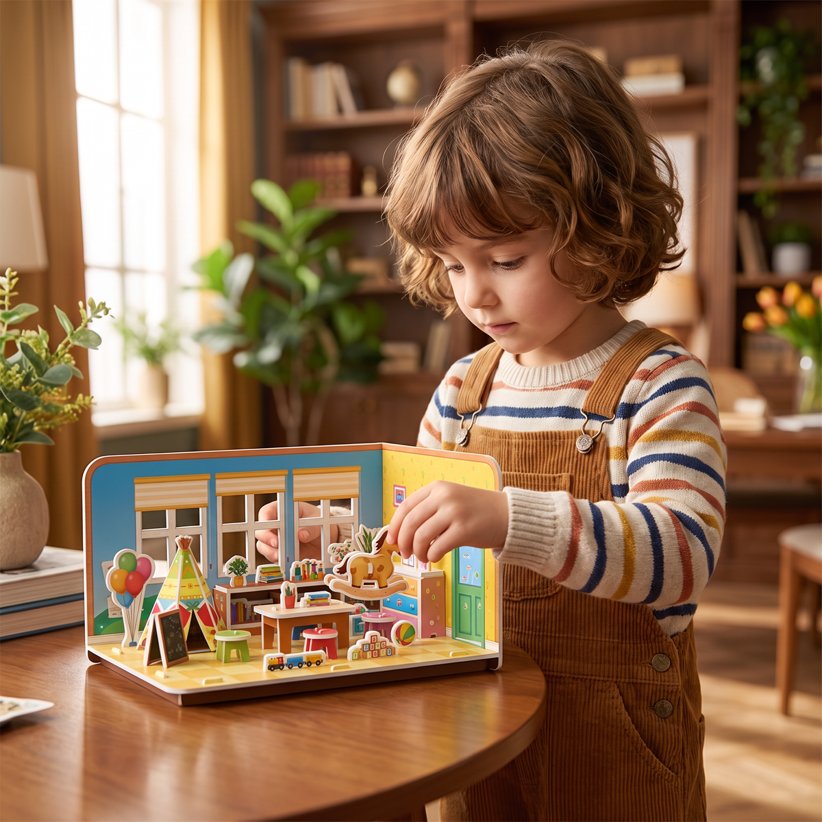 Kit DIY 3D pour Construire une Salle de Jeux – Puzzle Éducatif et Kit de Loisirs Créatifs