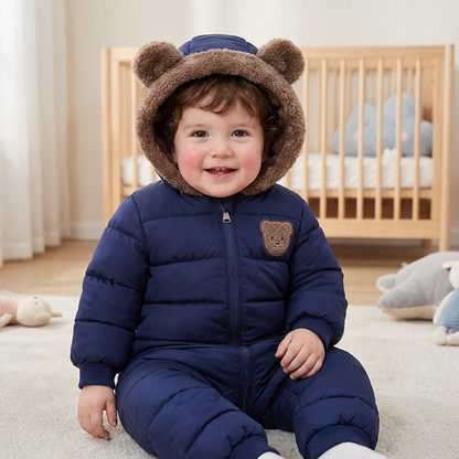 Body Bébé Ours – Combinaison Chaude Doublée en Polaire