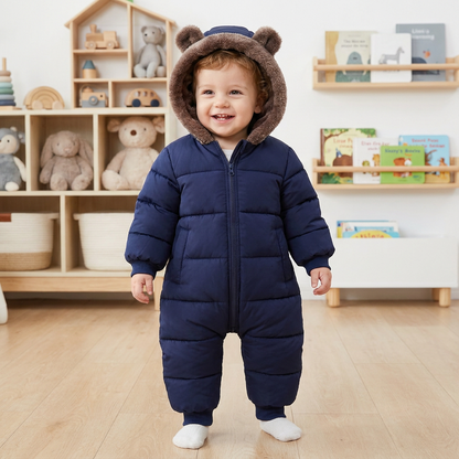 Body Bébé Ours – Combinaison Chaude Doublée en Polaire